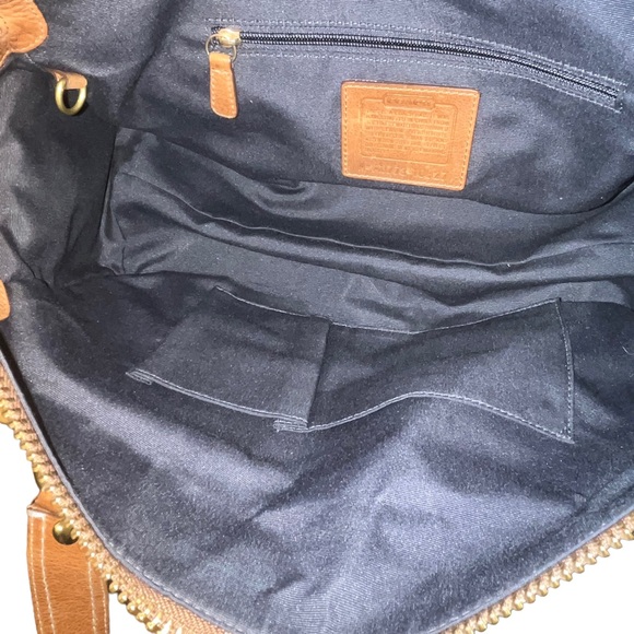 Coach 65th Anniversary Legacy Blue Denim &  Leather Satchel Handbag Purse 10827 - Picture 14 of 15